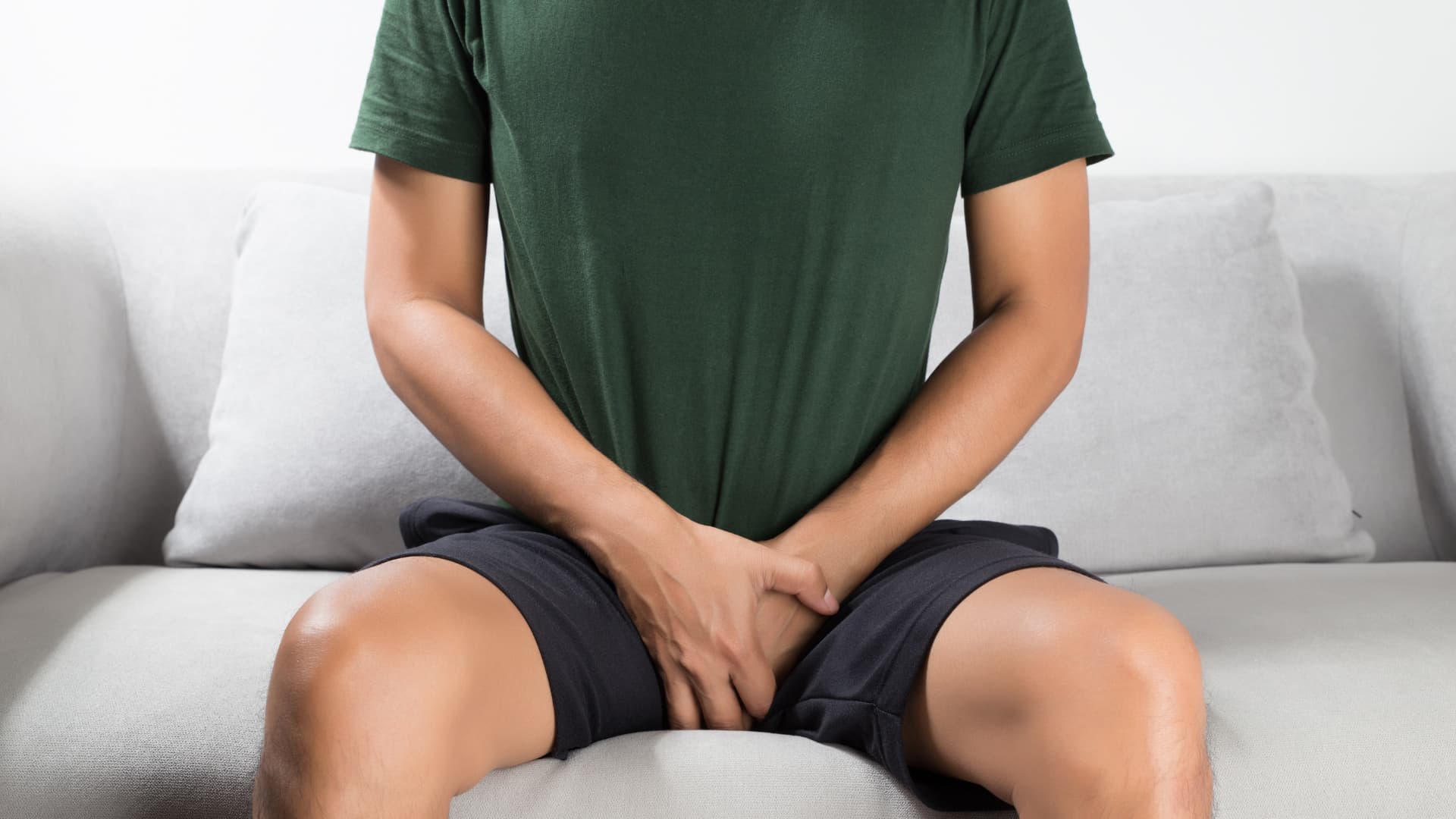 Man living with overactive bladder